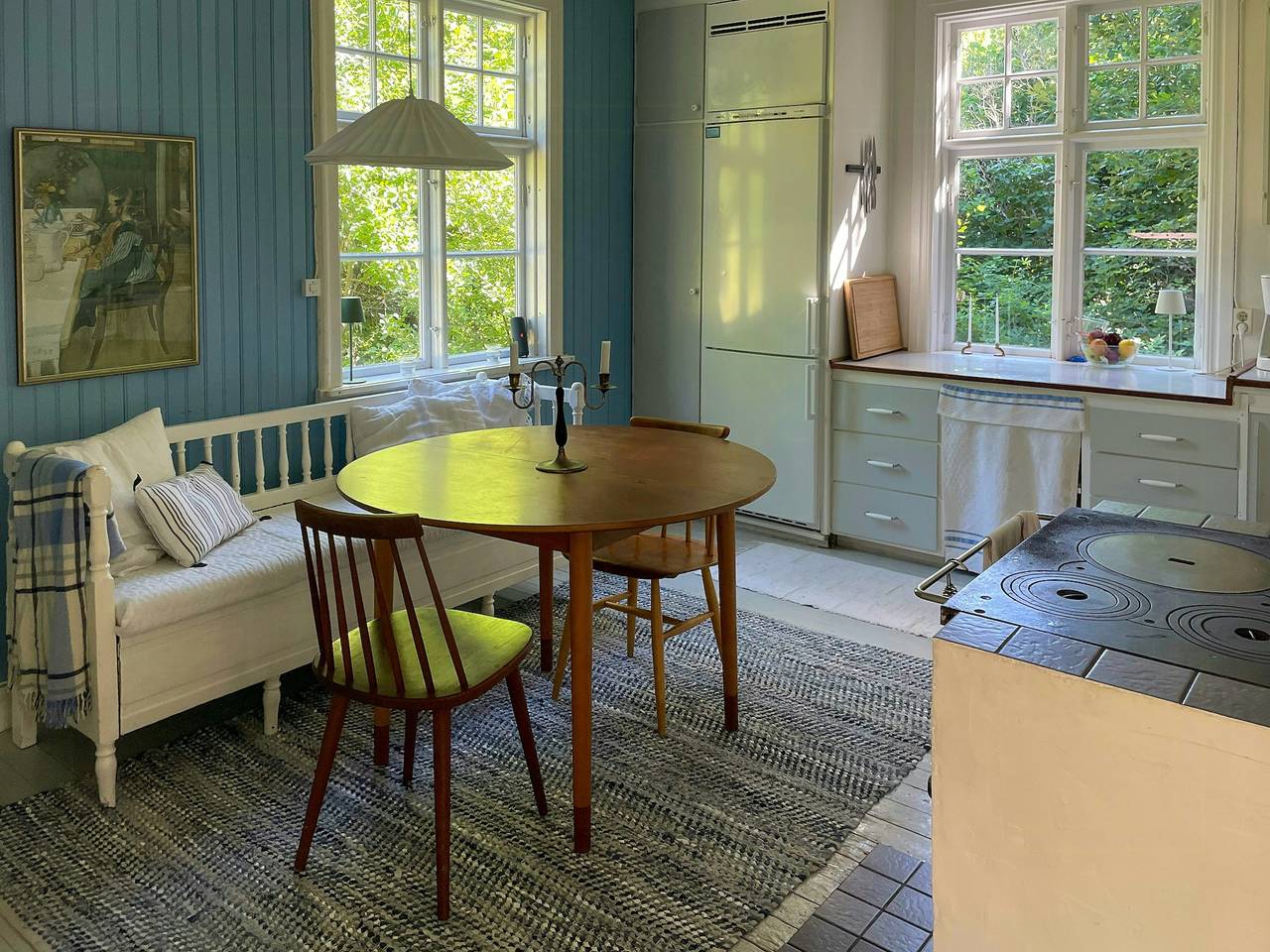 Gemütliches Häuschen mit offenem Kamin und sonniger Veranda in Malmköping, Flen