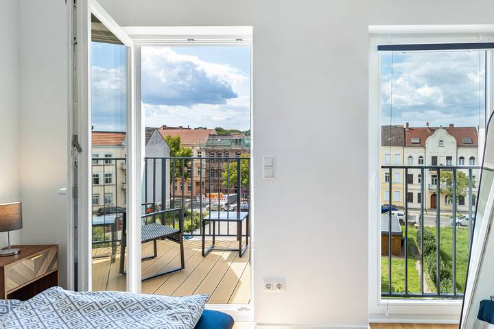 Ferienwohnung für 4 Personen, mit Balkon in Wittenberge