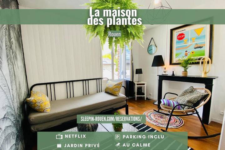 Vakantiehuis voor 4 personen, met Terras en Tuin in Rouen
