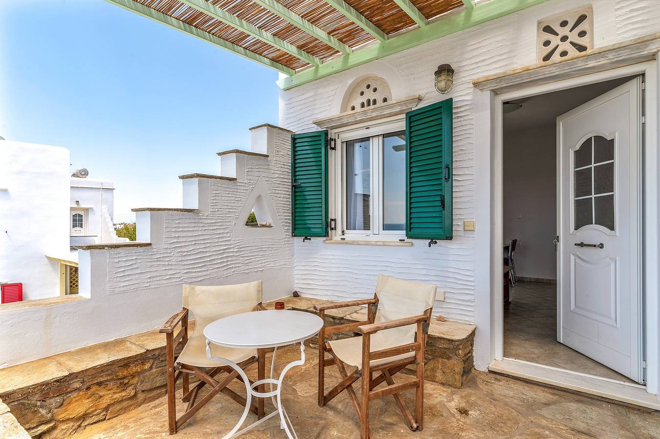 Ferienhaus 'Anemologio 102 Tinos' mit Meerblick, Wlan und Klimaanlage in Ormos Agiou Ioannou, Tínos