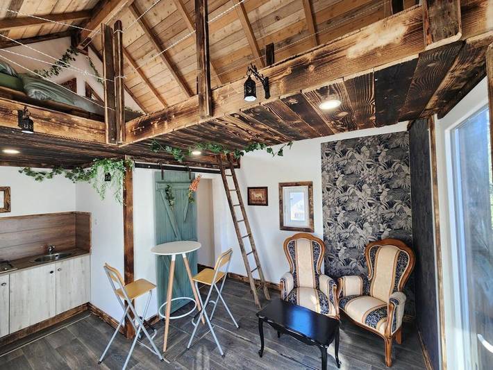 Maison pour 2 personnes, avec Balcon et Terrasse ainsi que Jardin et Vue à Le Thillot