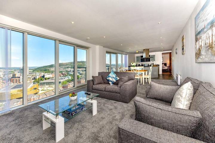 Gîte pour 6 personnes, avec Vue à Swansea