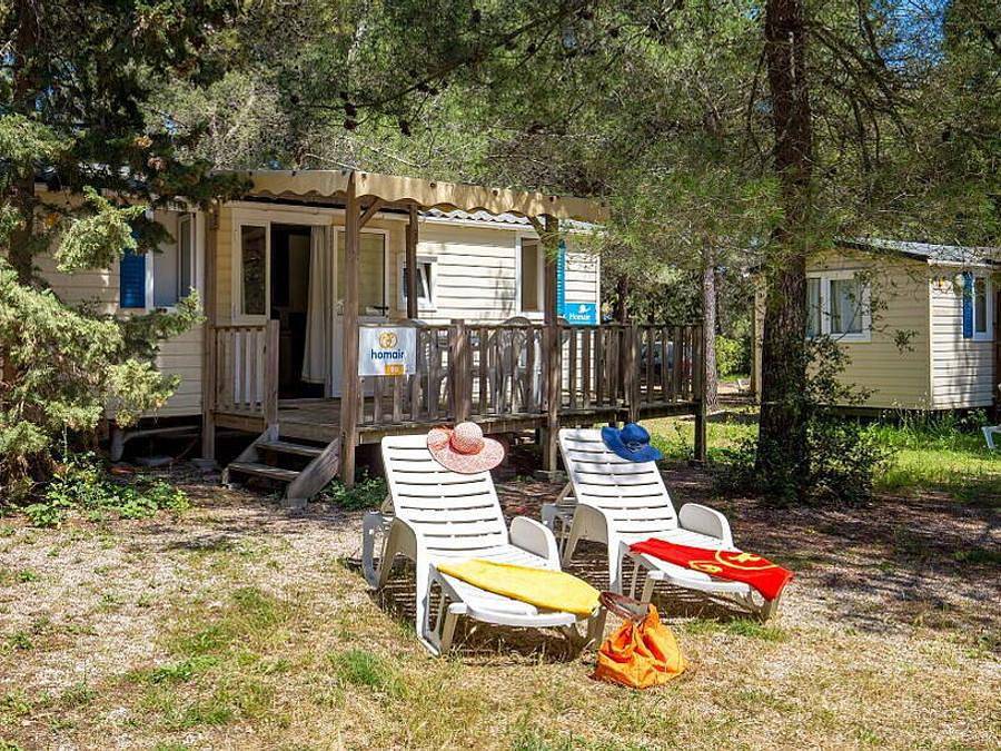 Camping Zaton Holiday Resort - Mobilheim 6 personen - Comfort | 3 Schlafz. | 6 Pers. | Erhöhte Terrasse | Klimaanlage | Tv in Nin, Zadar