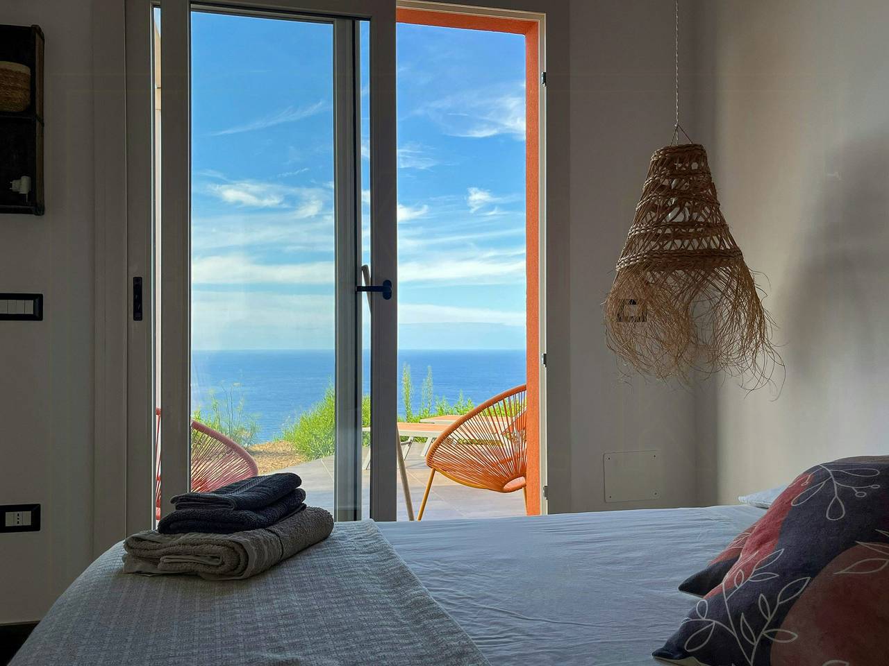 Villa panoramica con tramonto e vista mare in Pollina, Provincia di Palermo