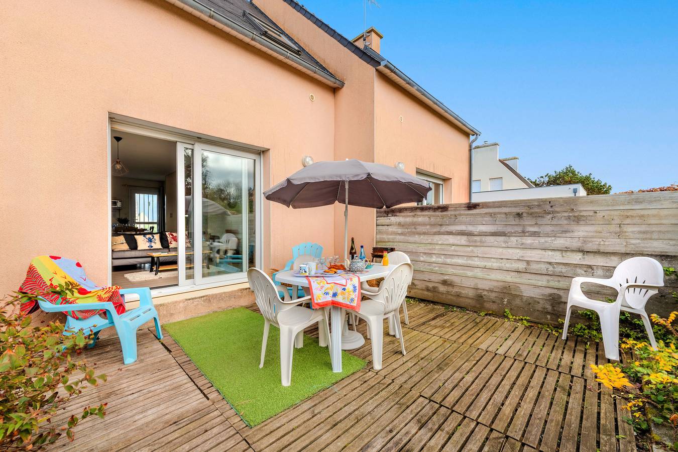 Ferienhaus 'Ker Marian - Les Gîtes Marins Des' mit Meerblick, Gemeinschaftsgarten und Wlan in Plouguerneau, Brest und Umgebung