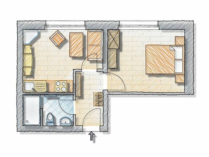 Ferienhaus für 2 Personen, mit Terrasse, mit Haustier auf Baltrum - 3