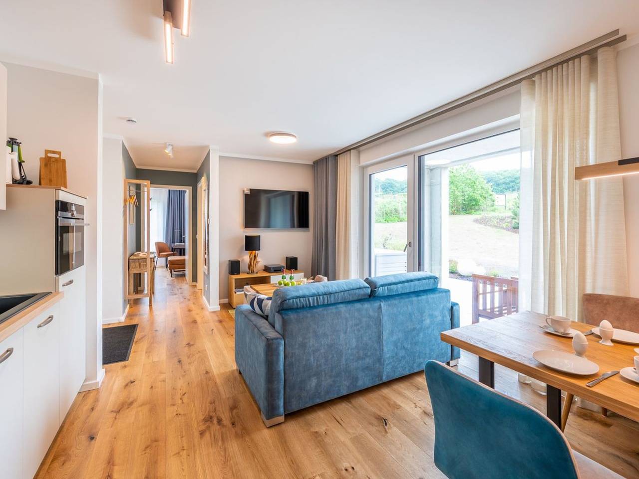 Ganze Ferienwohnung, Villa Schlossblick - Appartement Meersand - Revier Albatros - Villa Schlossblick | Appartement Meersand in Lohme, Nationalpark Jasmund