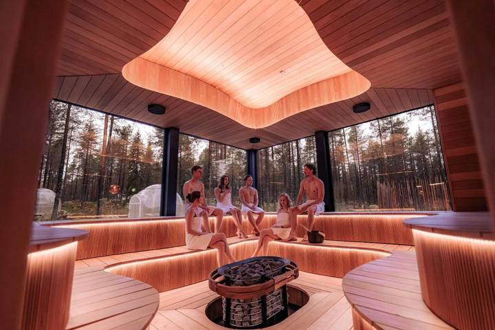 Hôtel pour 4 personnes, avec terrasse ainsi que sauna et vue, animaux acceptés
