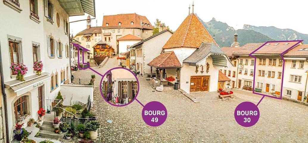 Gîte pour 2 personnes, avec vue à Gruyères - 2