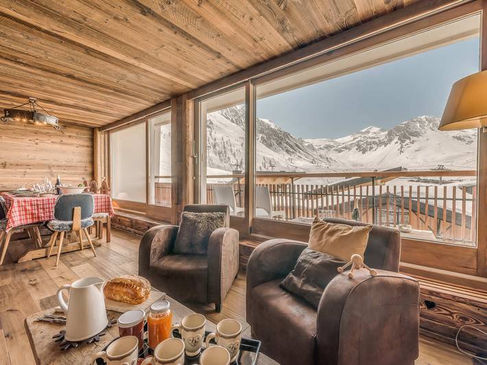 Chalet pour 8 personnes, avec Balcon à Tignes