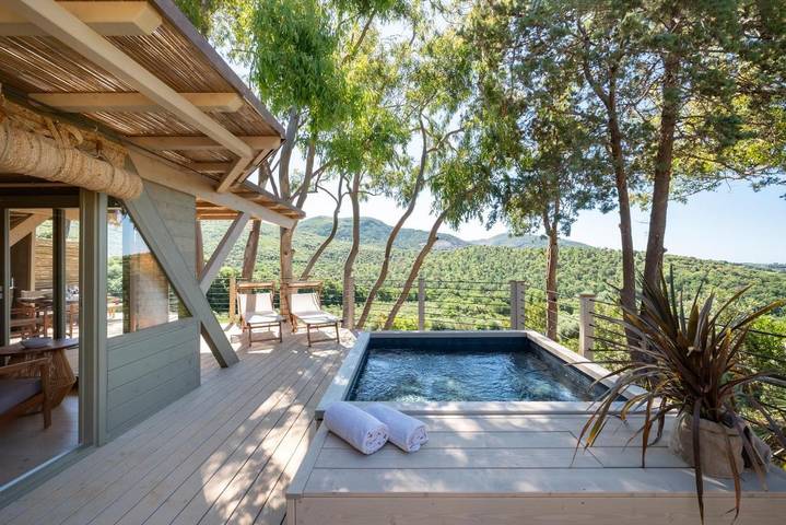 Camping für 2 Personen, mit Garten und Ausblick sowie Pool in San Vincenzo - 3