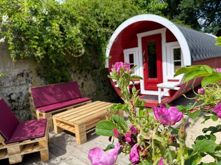 Camping für 4 Personen, mit Sauna und Garten sowie Ausblick in der Lüneburger Heide