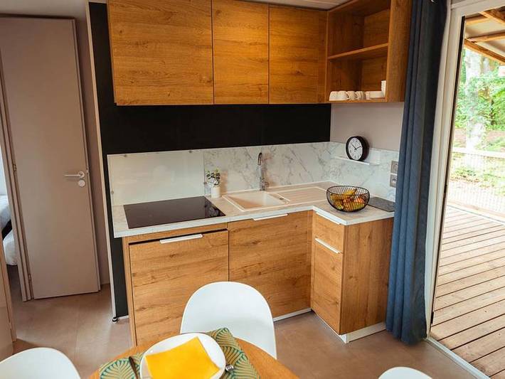 Camping Le Tedey - Mobilheim 6 personen - Premium - 3 Schlafzimmer - Klimaanlage in Lac de Lacanau, Lacanau