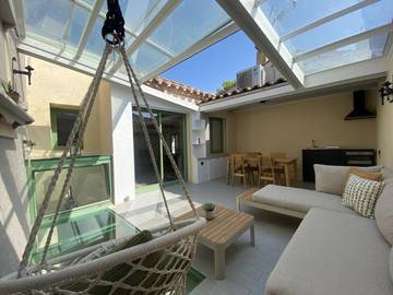 Gîte pour 7 personnes, avec vue et terrasse dans Tour Barberousse Chateau De Gruissan
