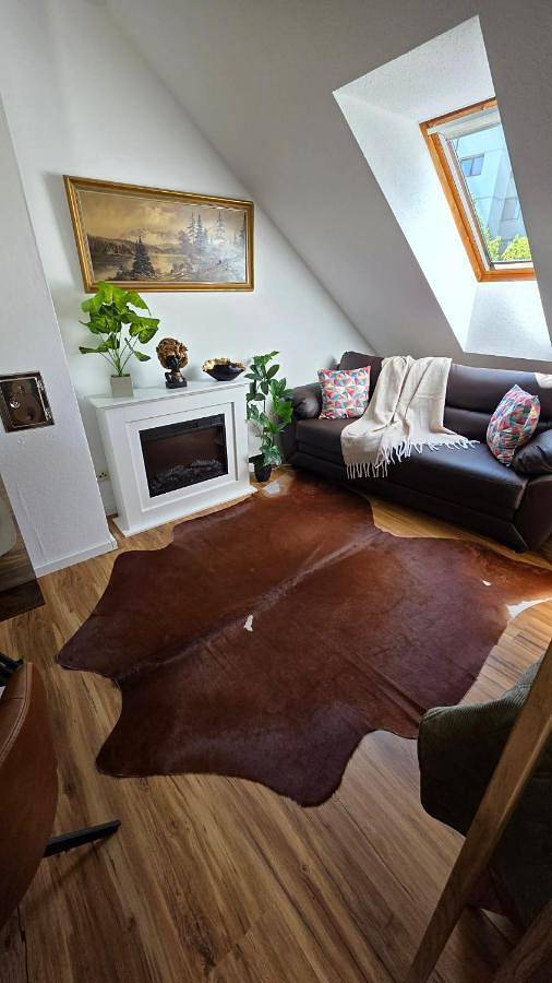 Ferienwohnung für 2 Personen, mit Balkon und Terrasse sowie Garten und Ausblick