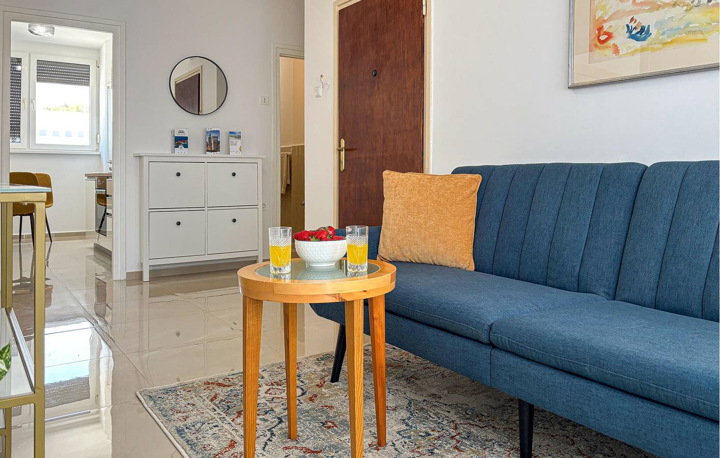 Appartement de vacances entier, Charmant appartement 1 chambre avec Wi-Fi et terrasse, à 600 m de la plage in Umag, Région d'Umag
