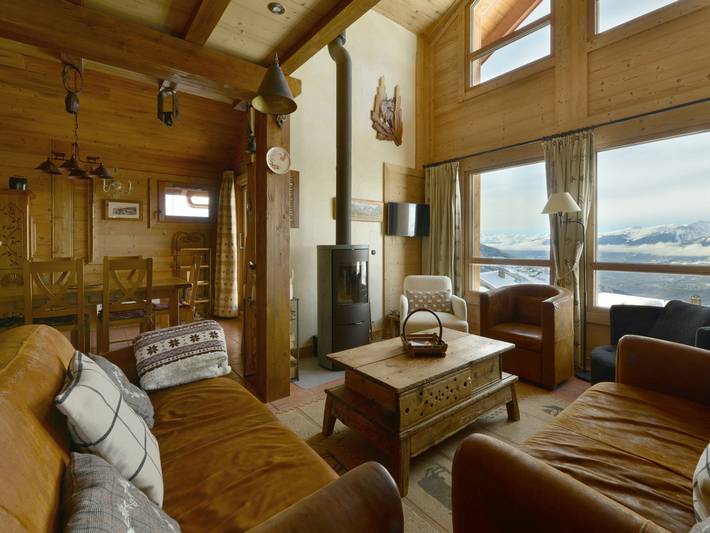 Chalet pour 9 personnes, avec balcon à Peisey-Nancroix