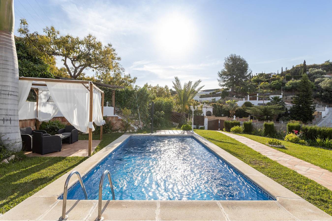 Ferienhaus "Villa Damian" mit Bergblick und Garten in Frigiliana, Costa del Sol