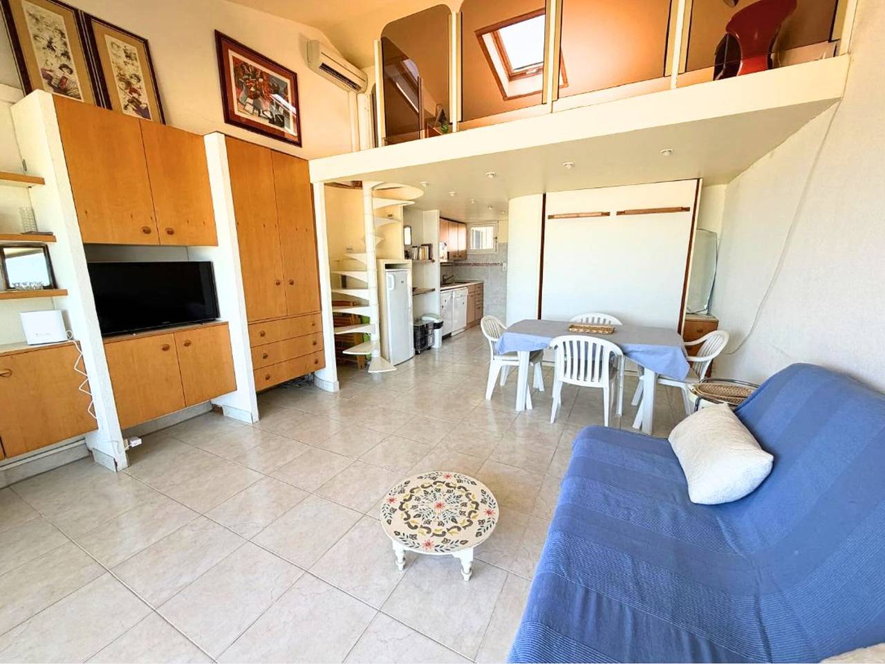 Studio entier, Studio Mezzanine Climatisé, Plage, 4 Pers. in Port Grimaud, Grimaud