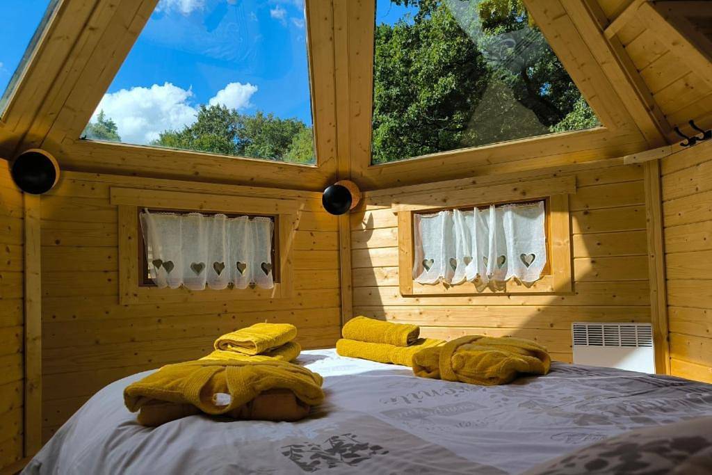 Unusual Luxury Spa Private & Petits Dej Cabin in Guenrouet, Région de Saint-Nazaire