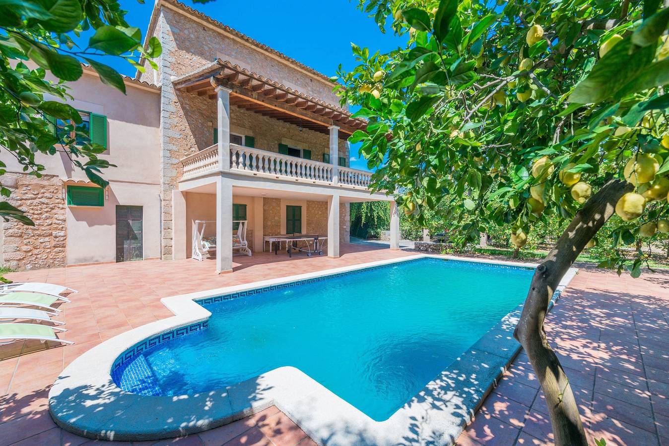 Villa mit Pool und Blick - Finca Can Guixe in L'horta, Sóller