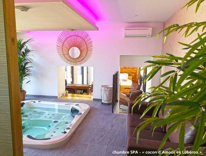 Chambre d’hôte pour 2 personnes, avec terrasse ainsi que jacuzzi et jardin à Lagnes - 4