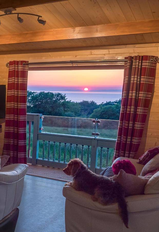 Holiday rental for 4 people, with garden and view in Borth