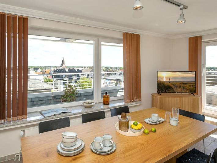 Ganze Ferienwohnung, Penthouse F23 - Penthouse für 7 Pers. mit einzigartigem Blick über Sylt, Terrasse, Stellplatz. in Westerland, Sylt (Gemeinde)