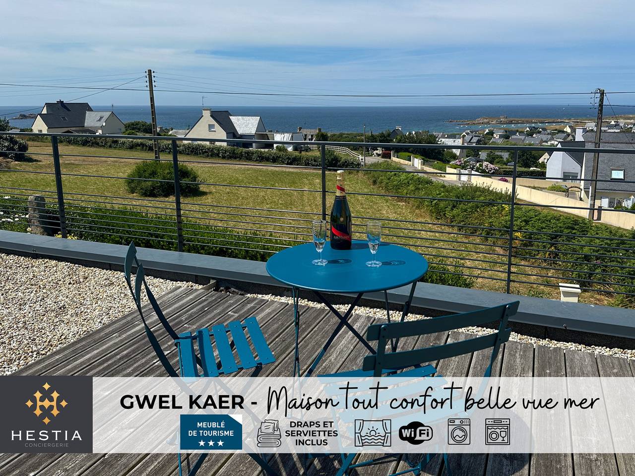 Gwel Kaer - Maison tout confort belle vue mer in Plouarzel, Région de Brest