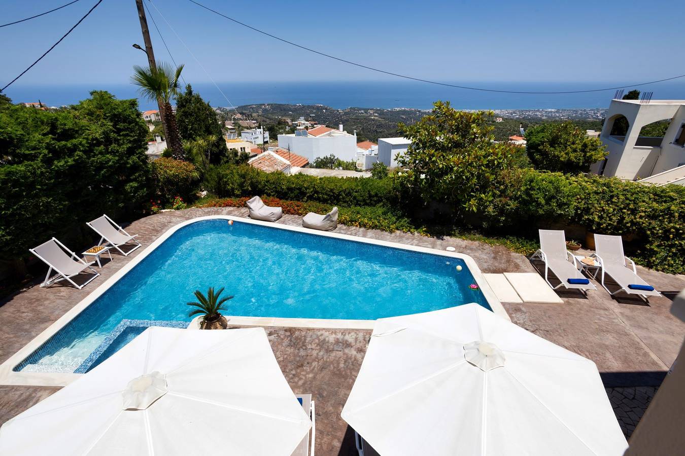 Palladio Luxury Villa mit herrlichem Blick in Rethymno und Umgebung