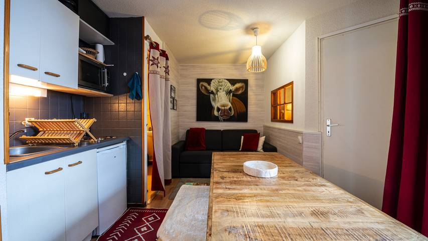 Gîte pour 5 personnes, avec balcon dans Station de Morillon - 4