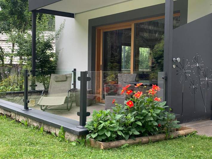 Baita per 2 persone, con giardino e idromassaggio nonché sauna in Val di Fassa