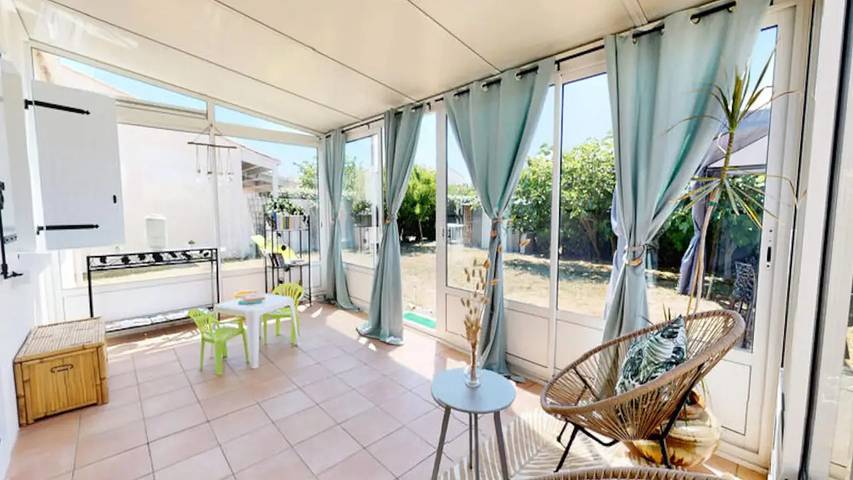 Appartement de vacances pour 6 personnes, avec Terrasse et Jardin