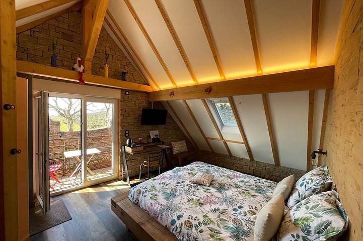 Maison d’hôte pour 2 personnes, avec sauna à Dambach-la-Ville