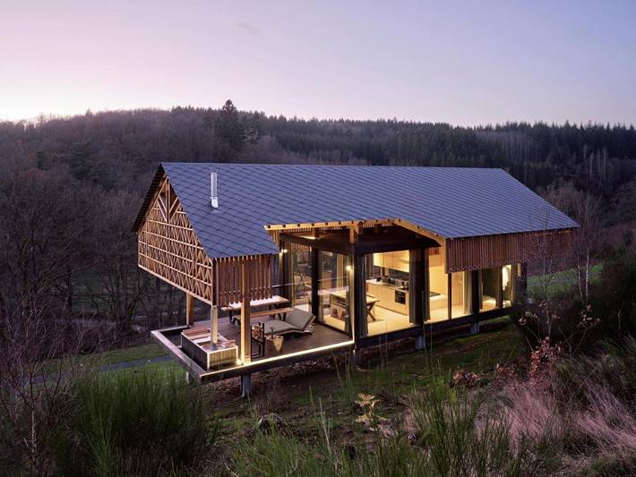 Maison de vacances pour 4 personnes, avec jacuzzi et terrasse à Bertogne
