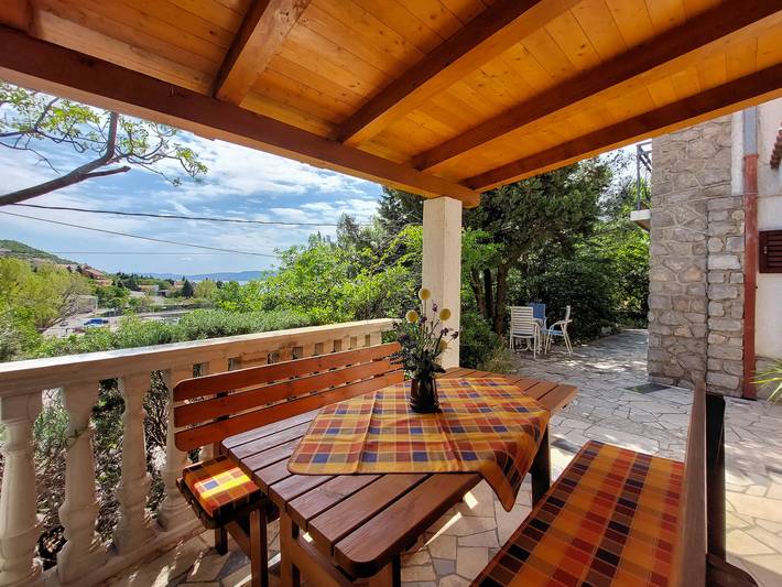 Apartament wakacyjny dla 4 osób, z Balkon i Taras w Klenovica