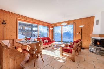 Gîte pour 8 personnes, avec balcon et jardin à Veysonnaz