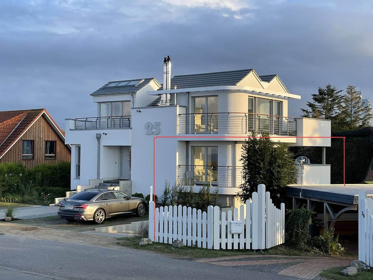 Ganze Wohnung, Ferienwohnung 'Backbord' mit Meerblick, Gemeinschaftsgarten und Wlan in Kalifornien (Ostsee), Schönberg