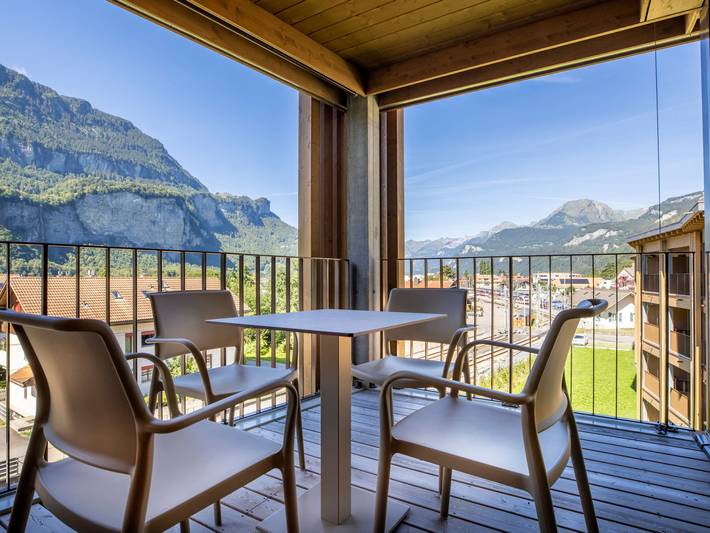 Ferienwohnung für 6 Personen, mit Garten und Terrasse sowie Sauna, mit Haustier in Meiringen