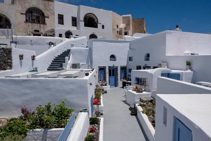 Villa voor 4 personen, met tuin en uitzicht op Santorini