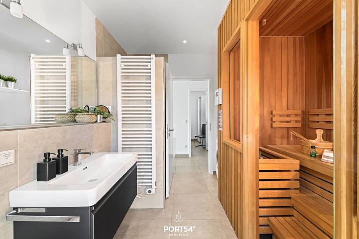 Ganze Wohnung, Penthouse Dock 76 Promenade - erste Reihe, Dachterrasse, Meerblick, Sauna in Olpenitz, Kappeln