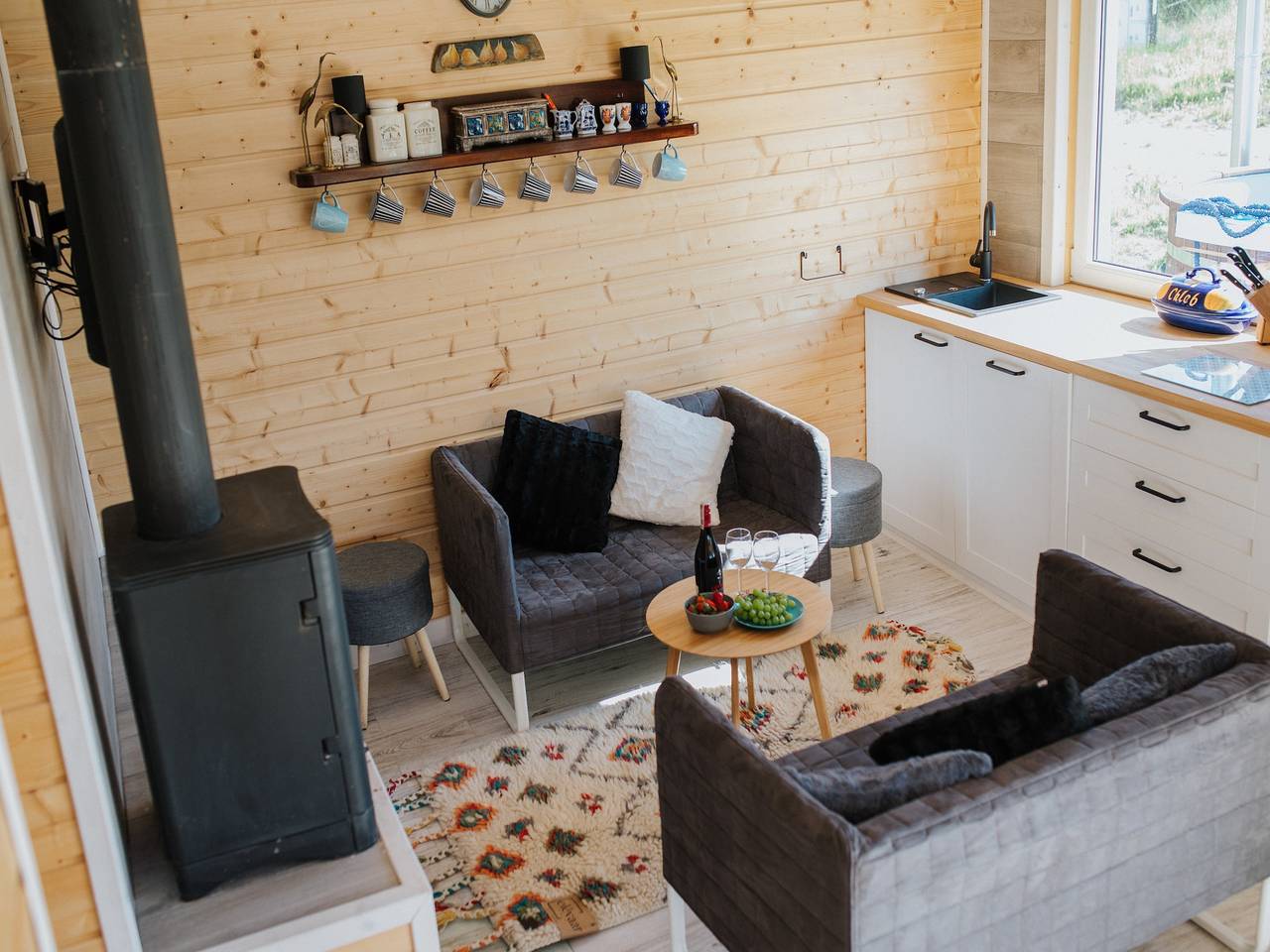 Schönes Ferienhaus in Myslenice mit Sauna in Stężyca, powiat kartuski