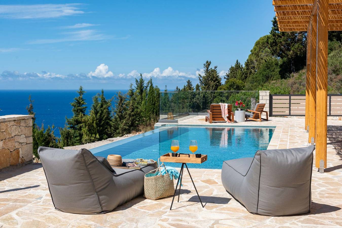 Villa für 5 Personen mit Balkon in Vlachopoulatika, Paxos