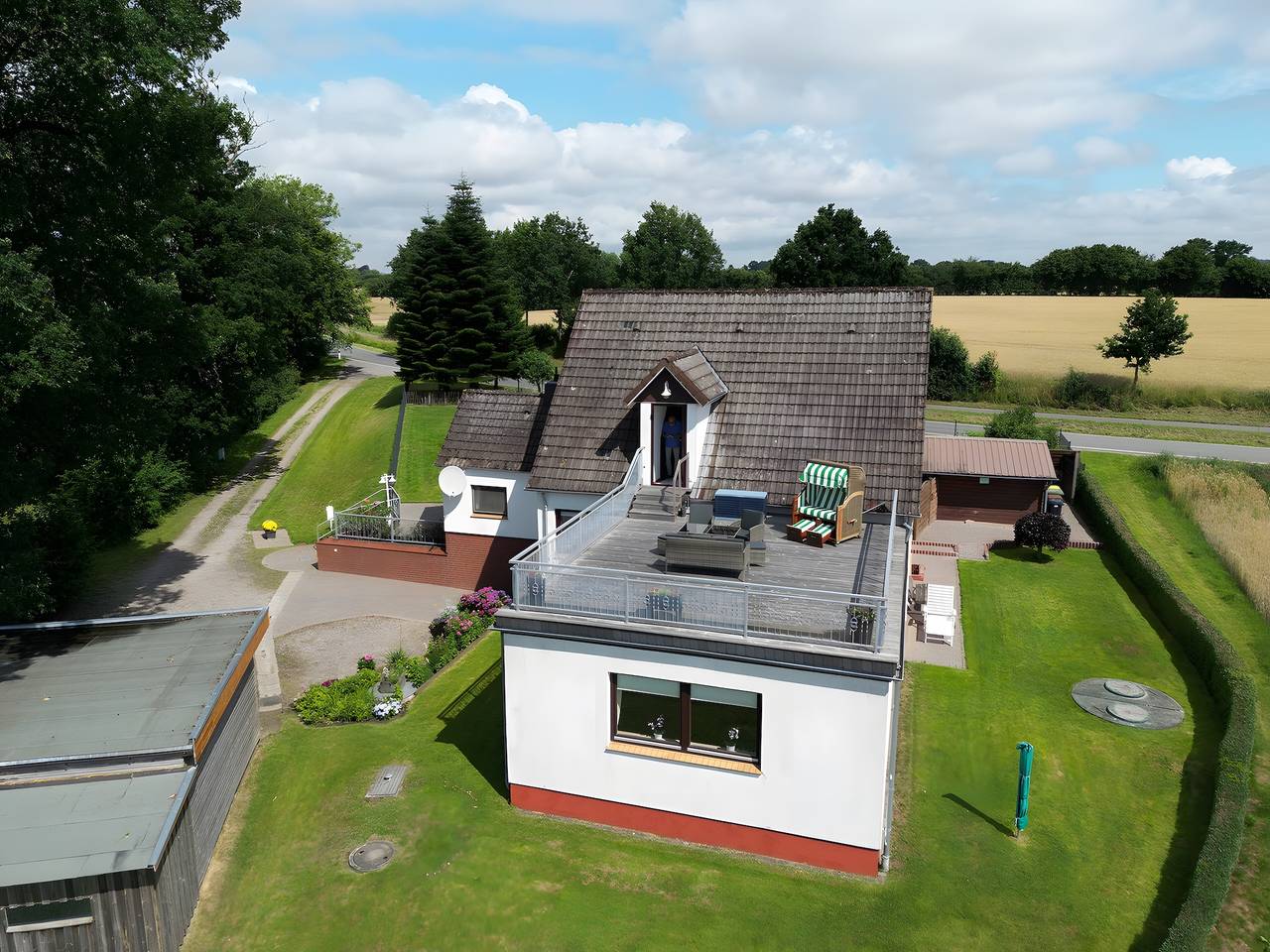 Ganze Wohnung, Apartment „Mit Weitblick“ mit privater Terrasse und Wlan in Kiesby, Boren