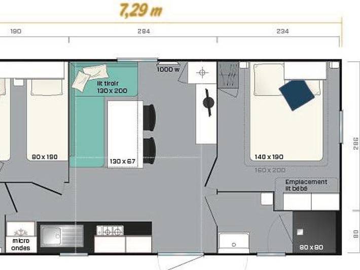 Mobil home pour 4 personnes à Goudargues - 4
