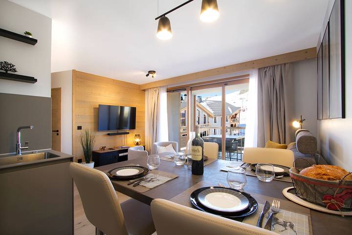 Gîte pour 4 personnes, avec Balcon ainsi que Piscine et Sauna à Huez - 2
