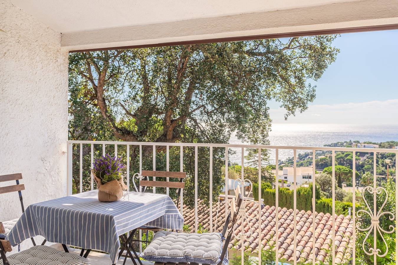 Casa de vacaciones 'Yves' con vistas al mar, terraza privada y Wi-Fi in Santa Maria de Llorell, Tossa de Mar
