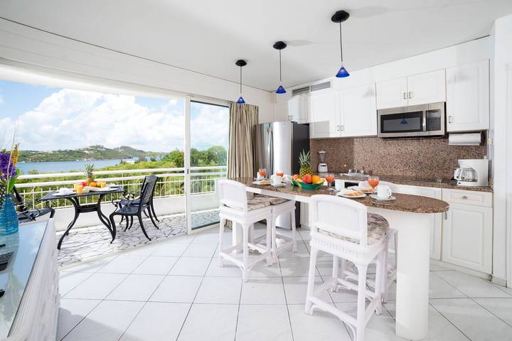 Studio pour 4 personnes, avec piscine et balcon dans Saint Martin