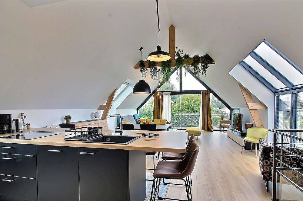 New house June 2019: View of the port of Perros-Guirec, beach 300 m in Louannec, Pink Granite Coast