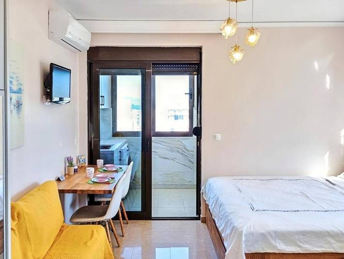 Vakantieappartement voor 2 personen, met uitzicht en terras in Rhodos Stad